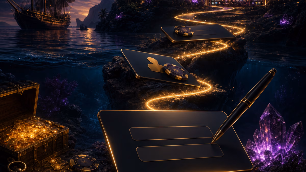 Pacific Spins Casino registration illustration with account setup and welcome path
